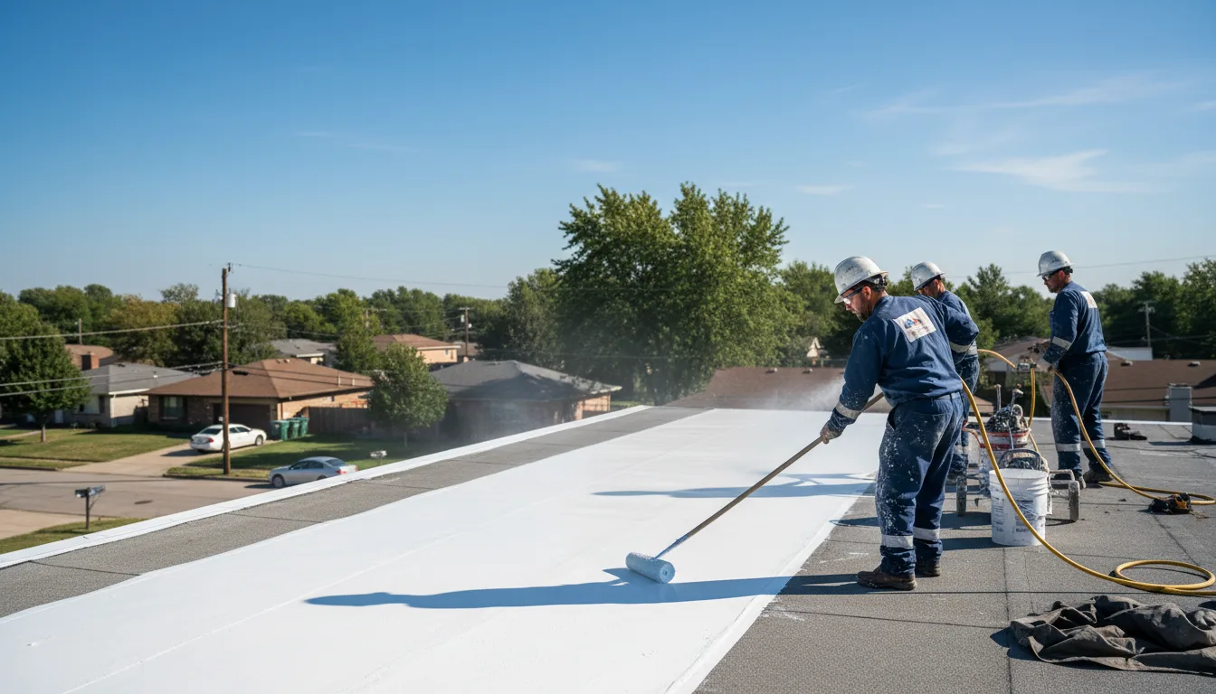 Commercial roof coating in Wirtz, VA near me